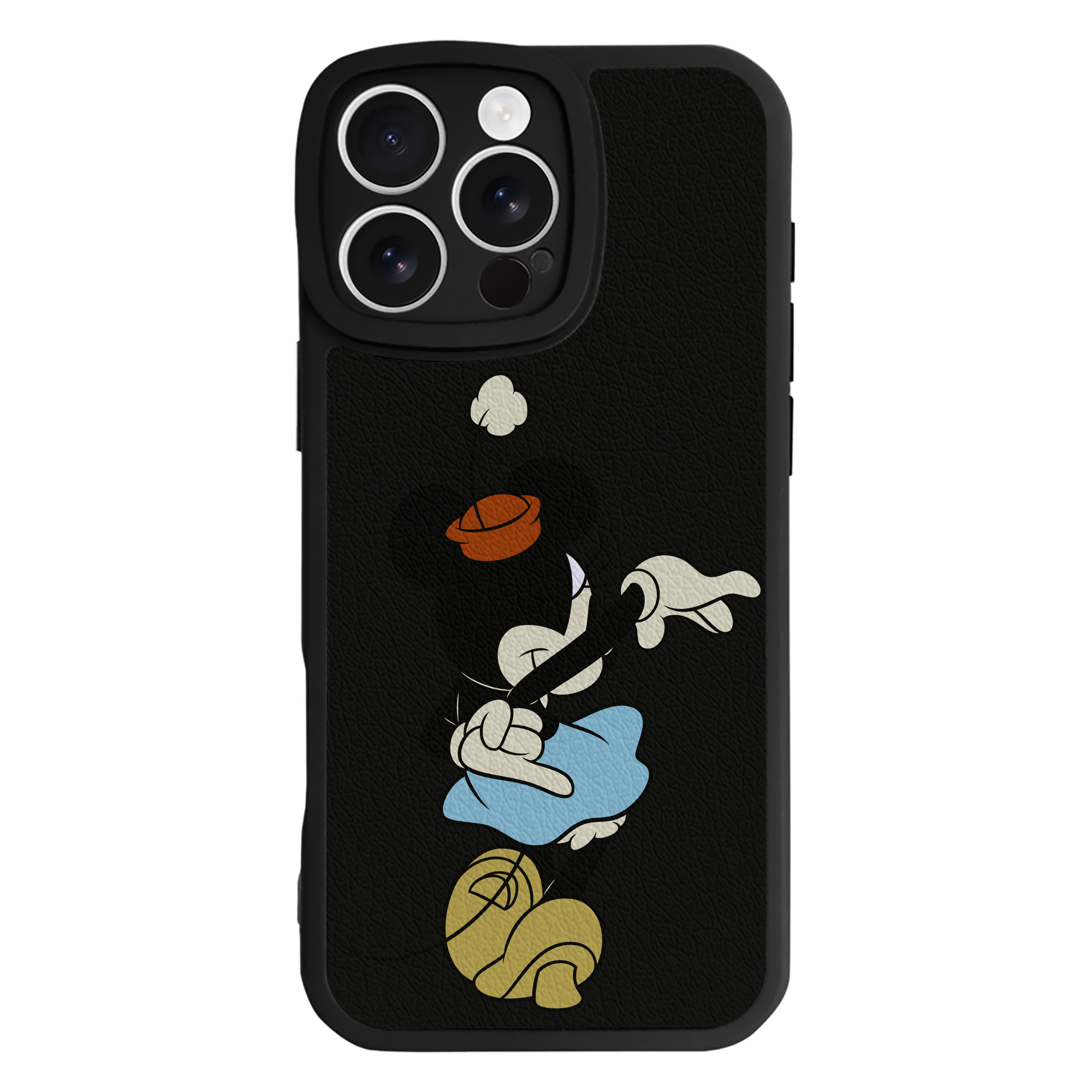 （画像用） ミッキーマウス Mickey Mouse 【iPhone 16シリーズ対応】シリコンスマホケース（レザー調） 材質：シリコン